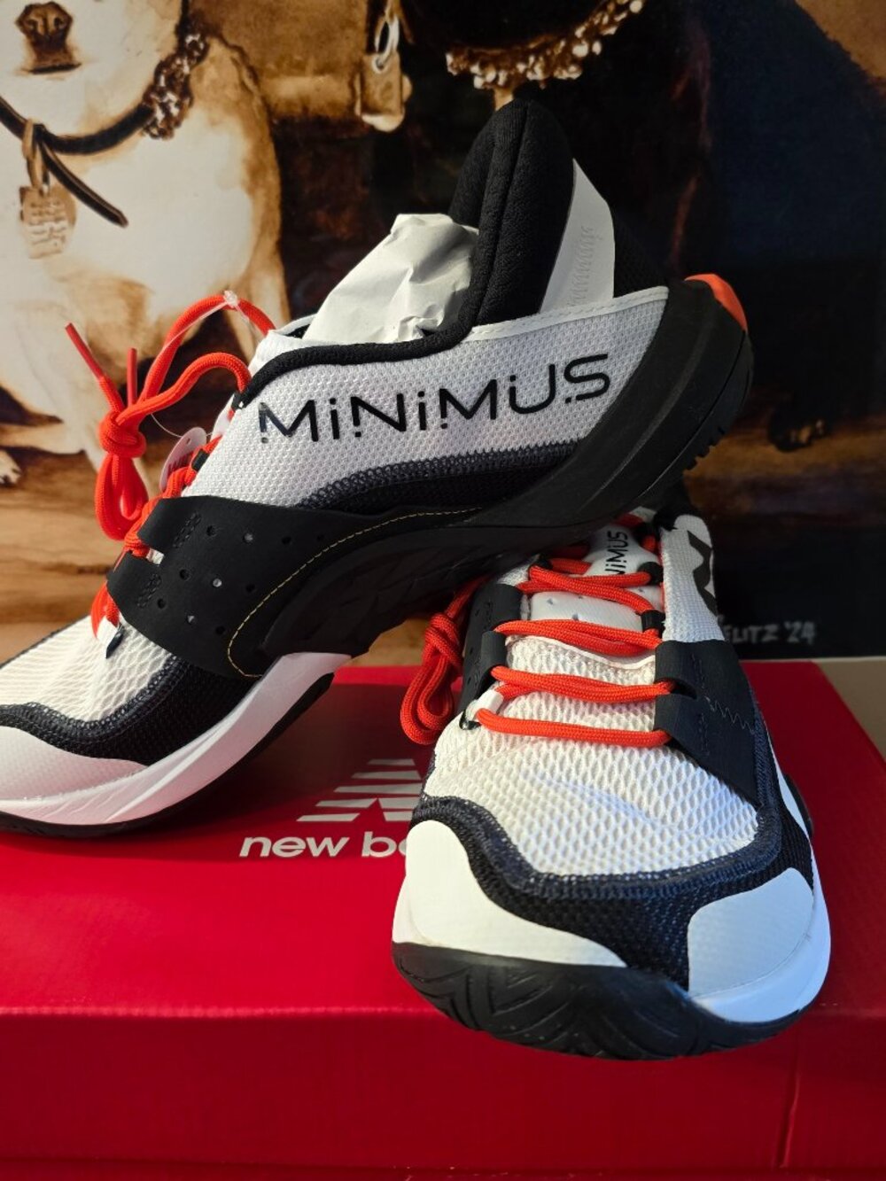 New Balance Minimus TR V2 Shoes Mens Sz 10.5 EE 2E White Black Training Sneakers